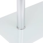vidaXL Table d'appoint en forme U Transparent 45x30x58 cm Verre trempé