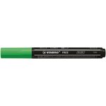 Marqueur pointe moyenne FREE acrylic T300 vert feuille x 5 STABILO