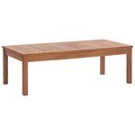 vidaXL Salon de jardin 4 Pièces avec coussins Bois d'acacia solide