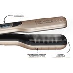 SAINT ALGUE 3992 - Coffret Demeliss Titanium : Lisseur Vapeur + soin de brillance Elixir Ritual 50ml - 150°C a 230°C - Arret auto