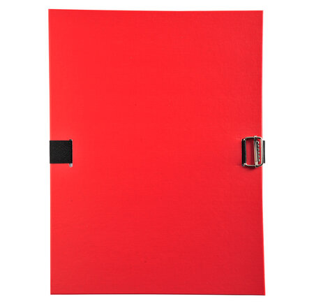 Chemise EXT. PLASTIQUE AVEC RABAT ROUGE EXACOMPTA