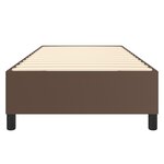 vidaXL Sommier à ressorts de lit Marron 100x200 cm Similicuir