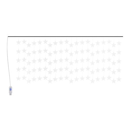 vidaXL Guirlande lumineuse à étoiles LED 500 LED Bleu 8 fonctions