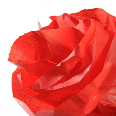 Papier de soie, rouge, dimensions: 0,5 x 5,0 m, 20 g