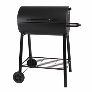 SOMAGIC Barbecue a charbon de bois Dakota - Acier chromé - 52,5 x 32,5 cm