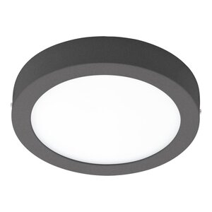 EGLO Applique/plafonnier LED d'extérieur Agrolis-C 16 5 W Rond Noir
