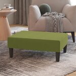 vidaXL Repose-pied Vert clair 78x56x32 cm Velours