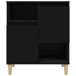 vidaXL Buffets 3 Pièces noir 60x35x70 cm bois d'ingénierie