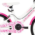 vidaXL Vélo pour enfants 18 pouces Rose et blanc