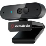 AVerMedia Webcam Full HD 1080p30 PW310P-Autofocus-Rotation ... 360ø- Con‡ue pour Skype, Zoom, Google Meet, Microsoft Teams, OBS, etc.