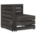 vidaXL Salon de jardin 6 Pièces Bois de pin imprégné de gris