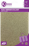 Tissu thermocollant pailleté Doré
