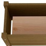 vidaXL Jardinières d'extérieur 2Pièces Marron miel 60x31x31cm Bois de pin