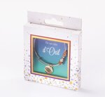 Bracelet œil avec perles blanches