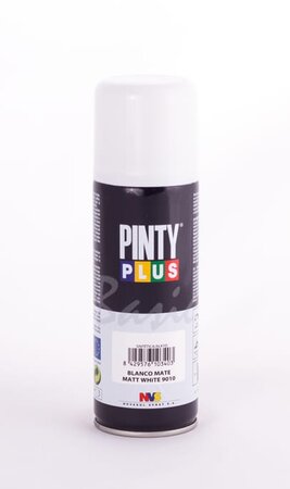 Peinture spray Acrylic Mat 400ml Blanc Pur Mat RAL 9010 - Pinty Plus