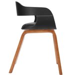 vidaXL Chaise de salle à manger Bois courbé et similicuir