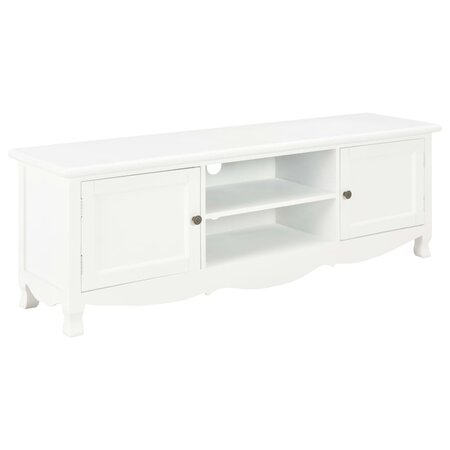vidaXL Meuble TV Blanc 120 x 30 x 40 cm Bois