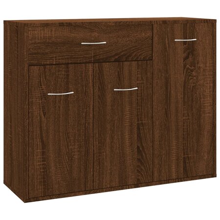 vidaXL Buffet Chêne marron 88x30x70 cm Bois d'ingénierie