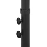 vidaXL Parasol double avec mât en acier Taupe 600 cm