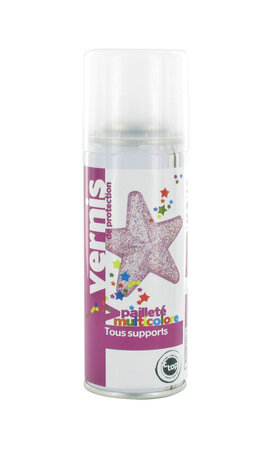Vernis pailleté muticolore Spray 125 ml