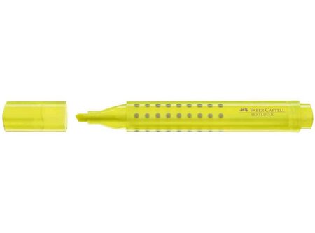 Surligneur TEXTLINER GRIP Triangulaire Pte Biseautée 1 - 5 mm Jaune FABER-CASTELL