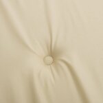 vidaXL Coussins de chaise à dossier haut lot de 2 beige tissu oxford