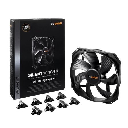 Be quiet! Silentwings 3 boitier pc ventilateur 12 cm noir
