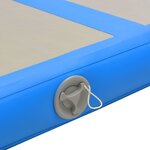 vidaXL Tapis gonflable de gymnastique avec pompe 500x100x10cm PVC Bleu