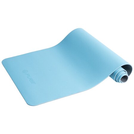 Pure2improve tapis de yoga 173x58x0 6 cm bleu et gris