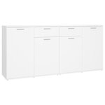 vidaXL Buffet Blanc 160x36x75 cm Aggloméré