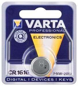 Pile bouton lithium 'electronics' cr1616 3 volt varta