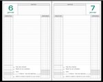 Agenda de bureau civil perpétuel caisse brochés 1 jour 210x148 mm noir exacompta
