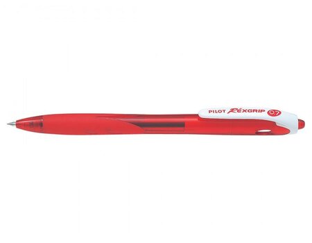 Stylo Bille RexGrip Begreen Rétractable Pointe Fine Rouge PILOT