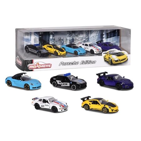 Majorette porsche 5 pieces en métal giftpack