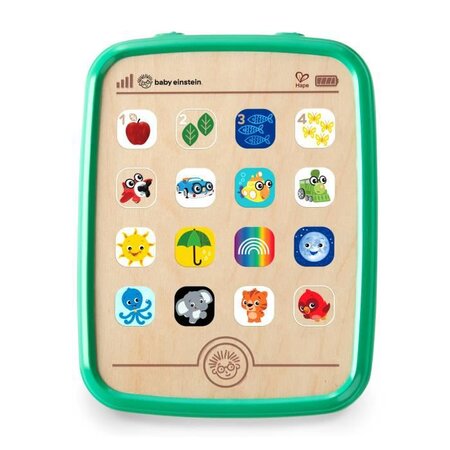 HAPE Jouet d'éveil musical en bois tactile et électronique Baby Einstein - Tablette magic touch
