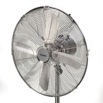 Domo ventilateur sur pied 40 cm 50 w chromé do8132