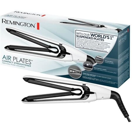 REMINGTON S2412 - Lisseur Compact Air Plates  S2412 Technologie plaques suspendues Revetement Black Titanium Ceramic