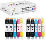 10 cartouche d'encre compatibles avec hp 364xl b4c2m2y2
