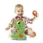 CLEMENTONI Baby - Baby T-rex vert avec détecteur - Mon Dino interactif