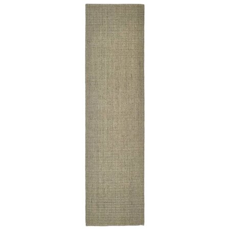 vidaXL Tapis Sisal naturel 66x250 cm Taupe
