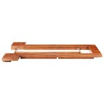 vidaXL Cadre de lit Futon japonais Bois d'acacia massif 120x200 cm