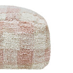 Pouf Vichy rose 20 x 40 x 40 cm