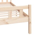 vidaXL Cadre de lit bois massif 140x200 cm