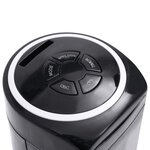 vidaXL Ventilateur tour avec télécommande et minuterie Φ24x80 cm Noir