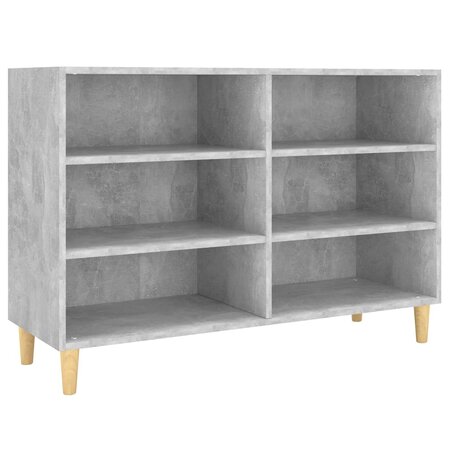 vidaXL Buffet Gris béton 103 5x35x70 cm Aggloméré
