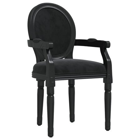 vidaXL Chaise à manger noir 54x56x96 5 cm velours