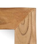 vidaXL Miroir cosmétique 50x110 cm Bois solide d'acacia