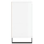 vidaXL Buffet Blanc brillant 60x35x70 cm Bois d'ingénierie