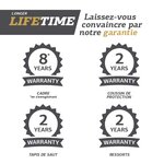 Favorit Regular Trampoline d'extérieur 380 Gris + Filet de sécurité Comfort