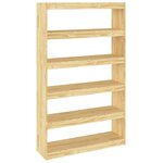 vidaXL Bibliothèque/Séparateur de pièce 100x30x167 5 cm Pin massif